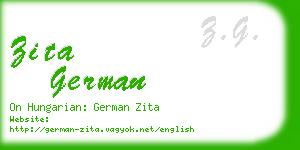 zita german business card